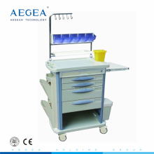 AG-NT004B3 suministro médico ABS material anestesia carro de hospital para la venta